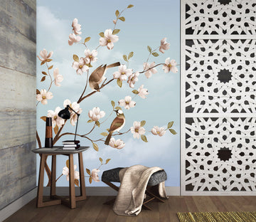 3D White Pear Blossom 1811 Wall Murals