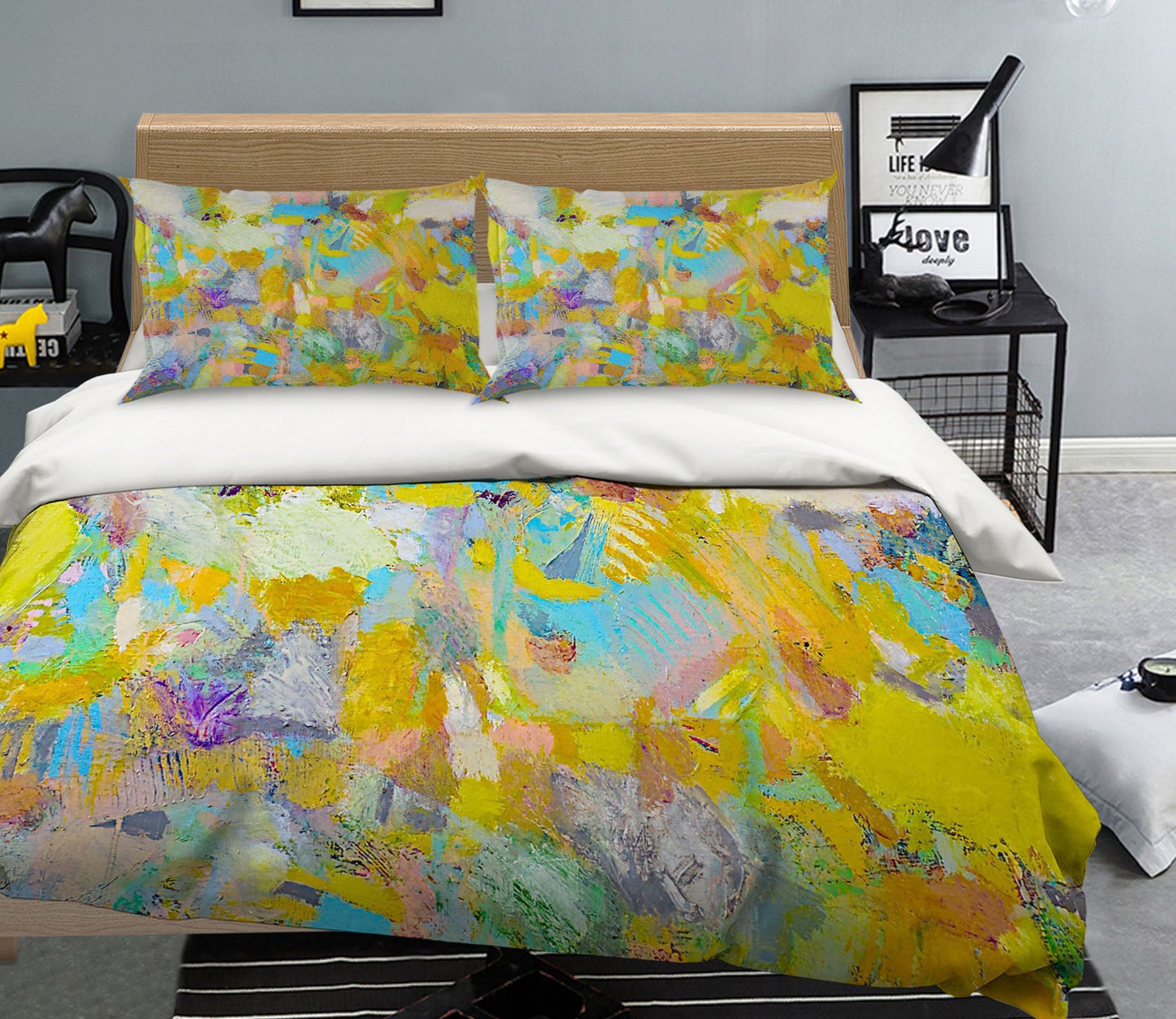 3D Lights Camera Action 2105 Allan P. Friedlander Bedding Bed Pillowcases Quilt