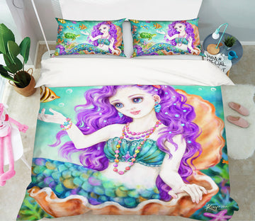 3D Beautiful Mermaid 5935 Kayomi Harai Bedding Bed Pillowcases Quilt Cover Duvet Cover