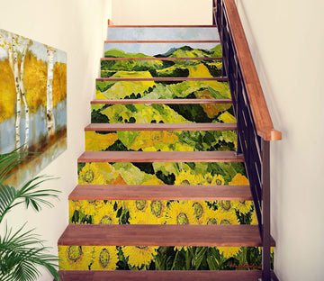 3D Hillside Sunflower Bush 89229 Allan P. Friedlander Stair Risers