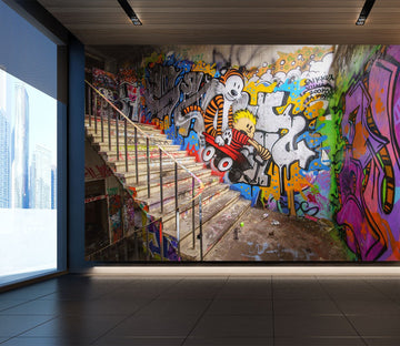 3D graffiti with stairs 39 Wall Murals Wallpaper AJ Wallpaper 