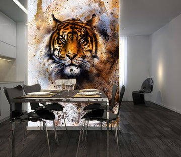 3D Graffiti Tiger 134 Wall Murals