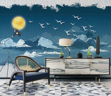 3D Dove Cloud WC2404 Wall Murals