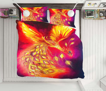 3D Peacock Phoenix 453 Skromova Marina Bedding Bed Pillowcases Quilt