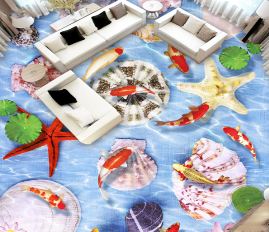 3D Free Pond 0224 Floor Mural  Wallpaper Murals Rug & Mat Print Epoxy waterproof bath floor