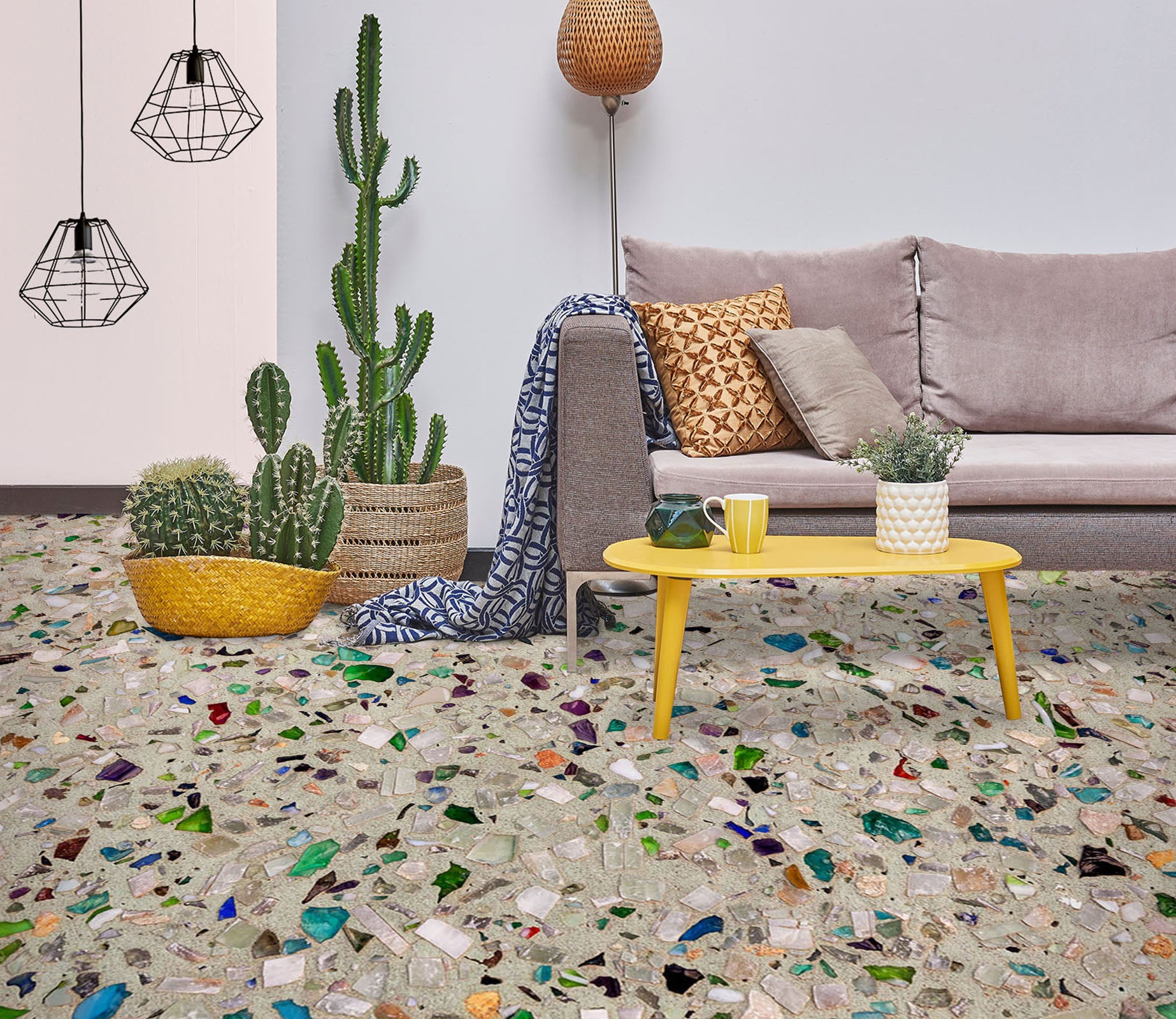 3D Pretty Colorful Little Stones 788 Floor Mural  Wallpaper Murals Rug & Mat Print Epoxy waterproof bath floor