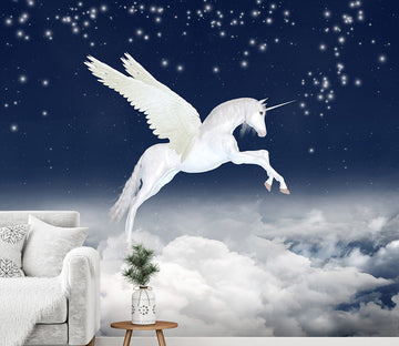 3D Winged Unicorn 1528 Wall Murals