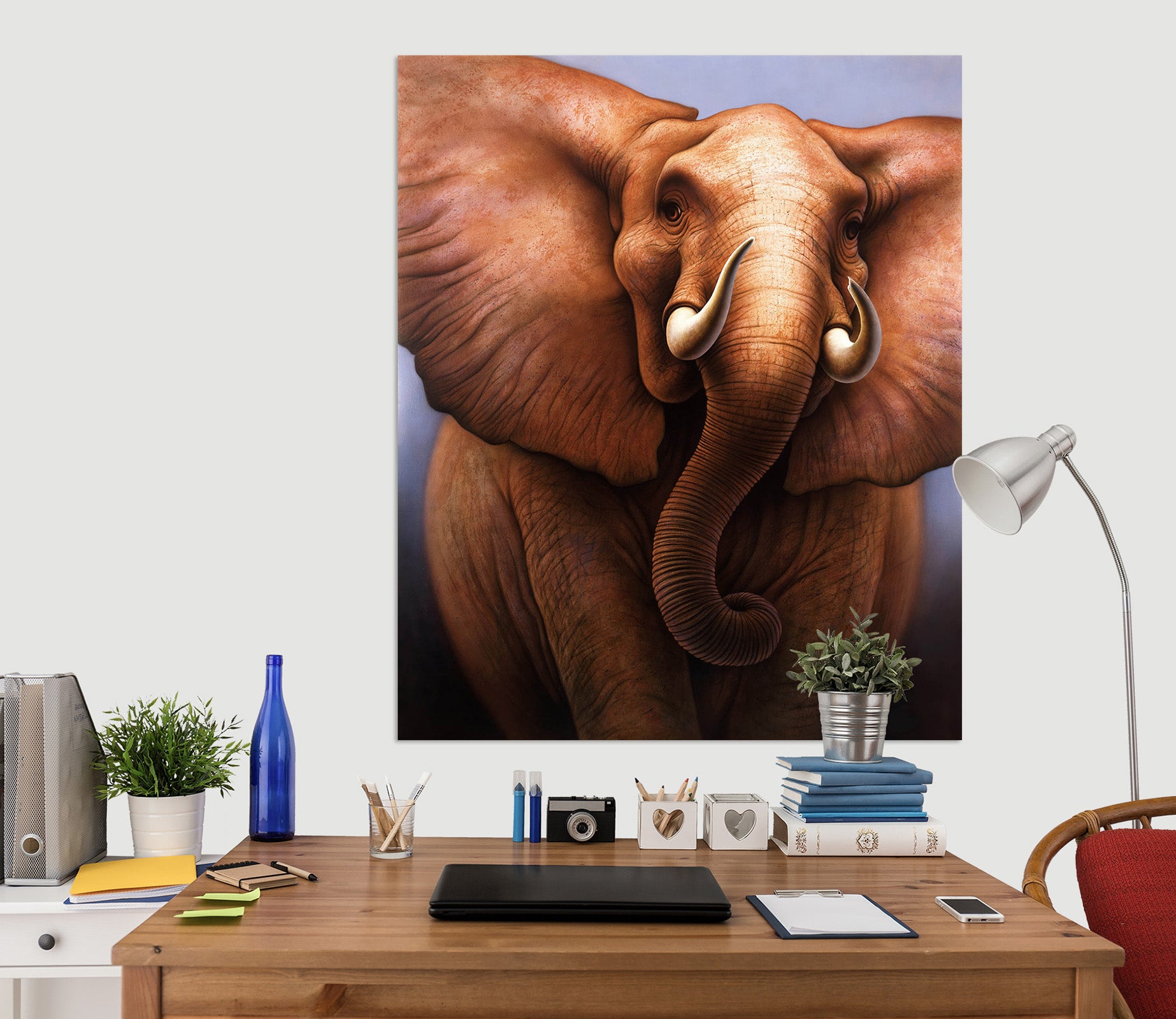3D Elephant 033 Jerry LoFaro Wall Sticker