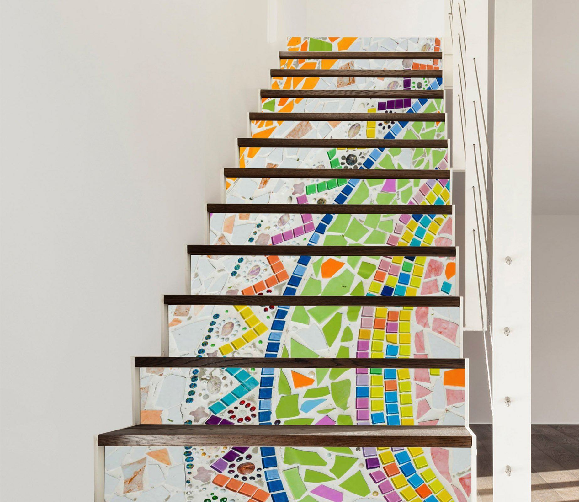 3D Gemstone 342 Stair Risers Wallpaper AJ Wallpaper 