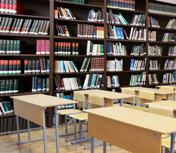 3D Wooden Bookshelf 145 Wall Murals