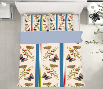 3D Blue Butterfly 174 Uta Naumann Bedding Bed Pillowcases Quilt