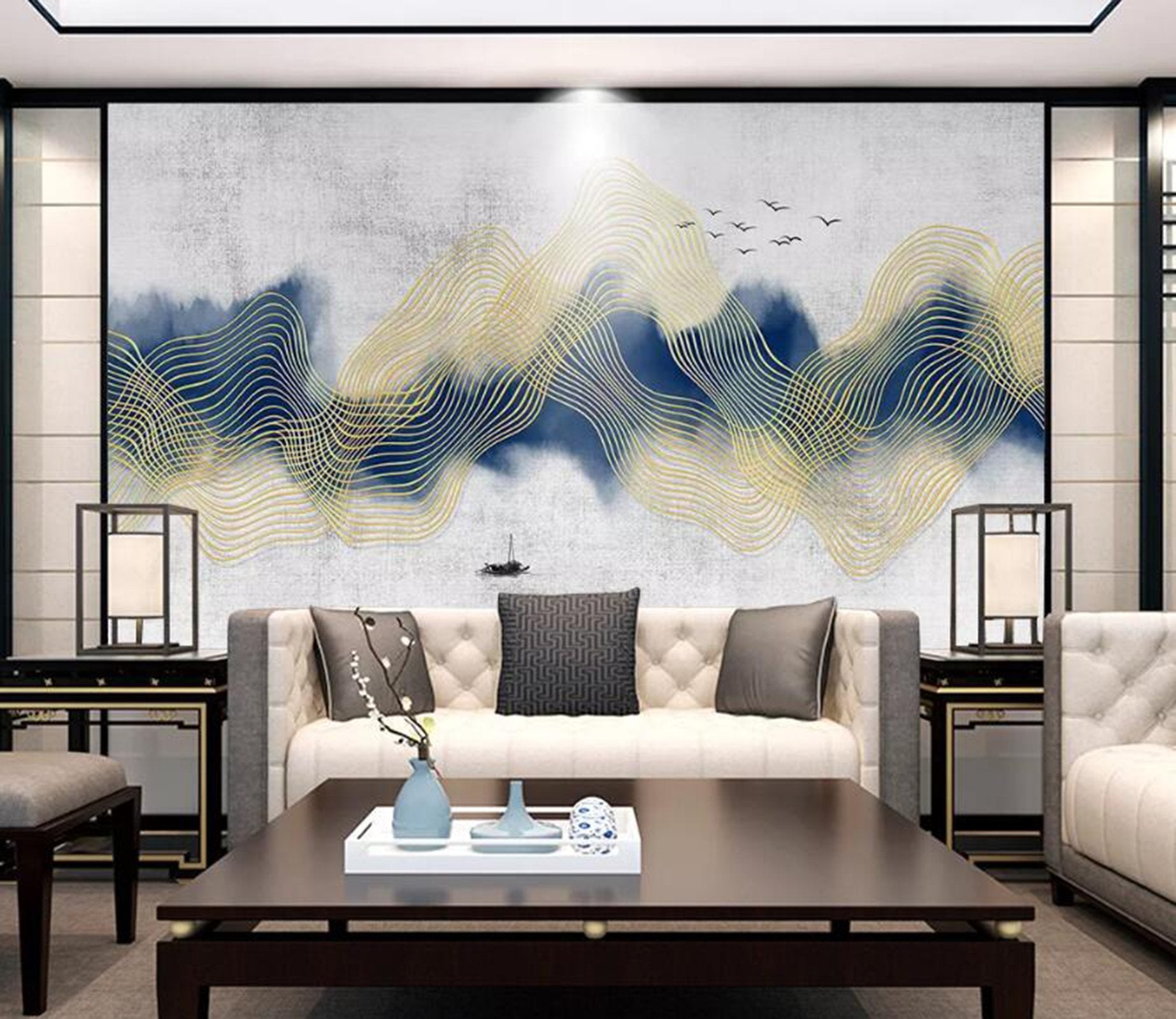 3D Abstract Valley WC49 Wall Murals Wallpaper AJ Wallpaper 2 