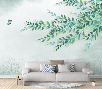 3D Forest Leaves WG192 Wall Murals