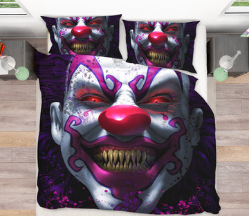 3D Clown 4095 Tom Wood Bedding Bed Pillowcases Quilt