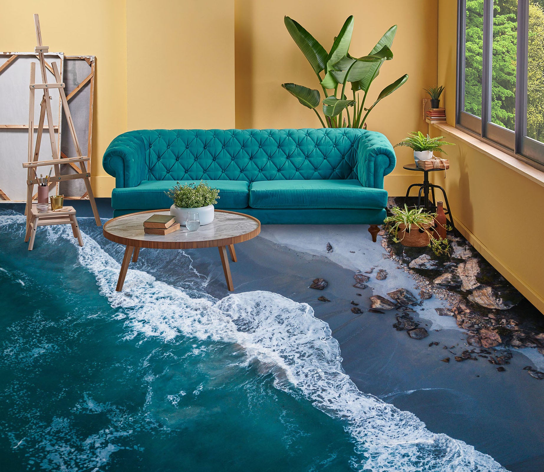 3D Between The Sea 756 Floor Mural  Wallpaper Murals Rug & Mat Print Epoxy waterproof bath floor