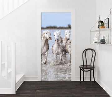 3D Horse Herd 11479 Marco Carmassi Door Mural