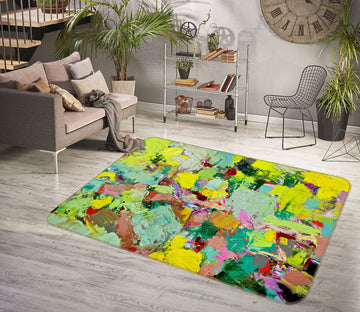 3D Summer Lotus Pond 1068 Allan P. Friedlander Rug Non Slip Rug Mat