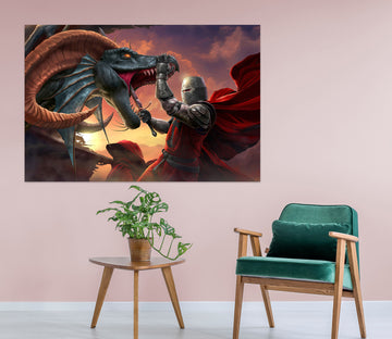 3D Dragon Armor Soldier 5102 Tom Wood Wall Sticker