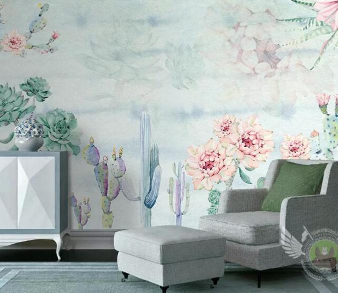 3D Flower Plant 319 Wall Murals Wallpaper AJ Wallpaper 2 