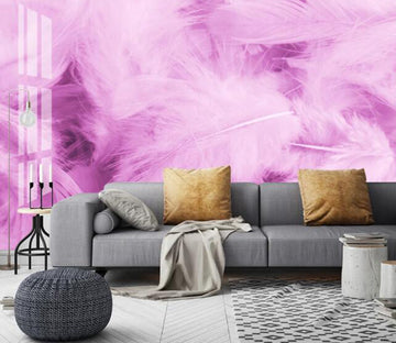 3D Purple Feather 399 Wall Murals