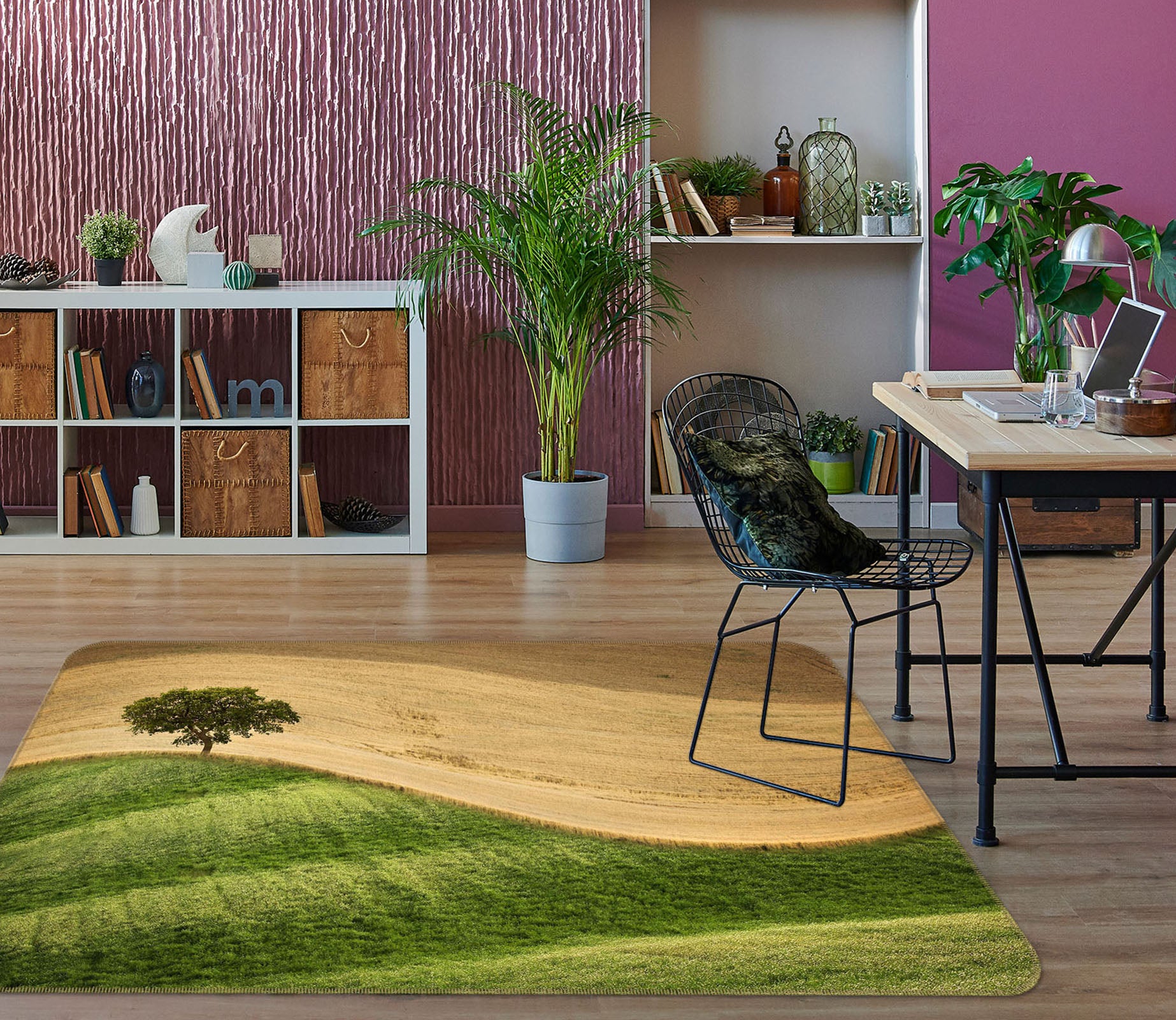 3D Meadow Tree 1152 Marco Carmassi Rug Non Slip Rug Mat