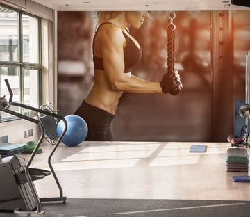 3D Muscle Girl 265 Wall Murals