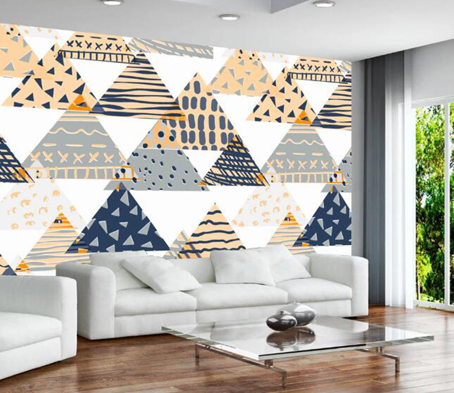 3D Cute Triangle 356 Wall Murals