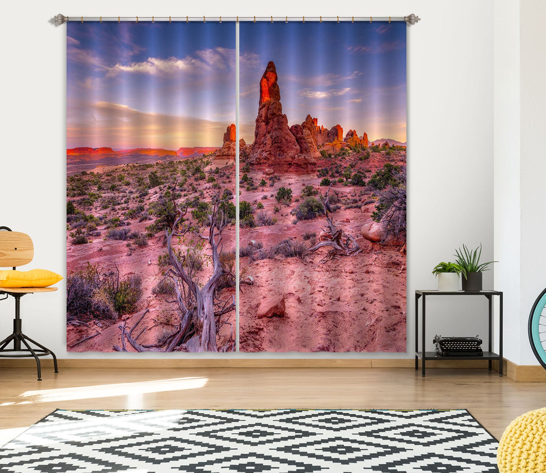 3D Red Stones 152 Marco Carmassi Curtain Curtains Drapes