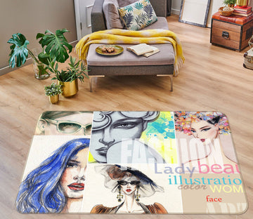 3D Graffiti Model 1004 Non Slip Rug Mat