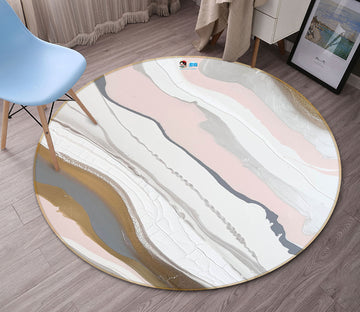 3D Color Texture 4047 Skromova Marina Rug Round Non Slip Rug Mat