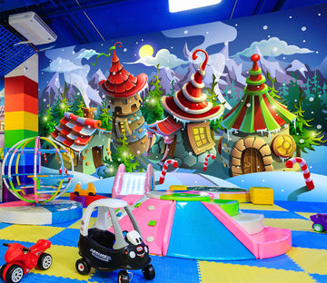 3D Beautiful House 1411 Indoor Play Centres Wall Murals