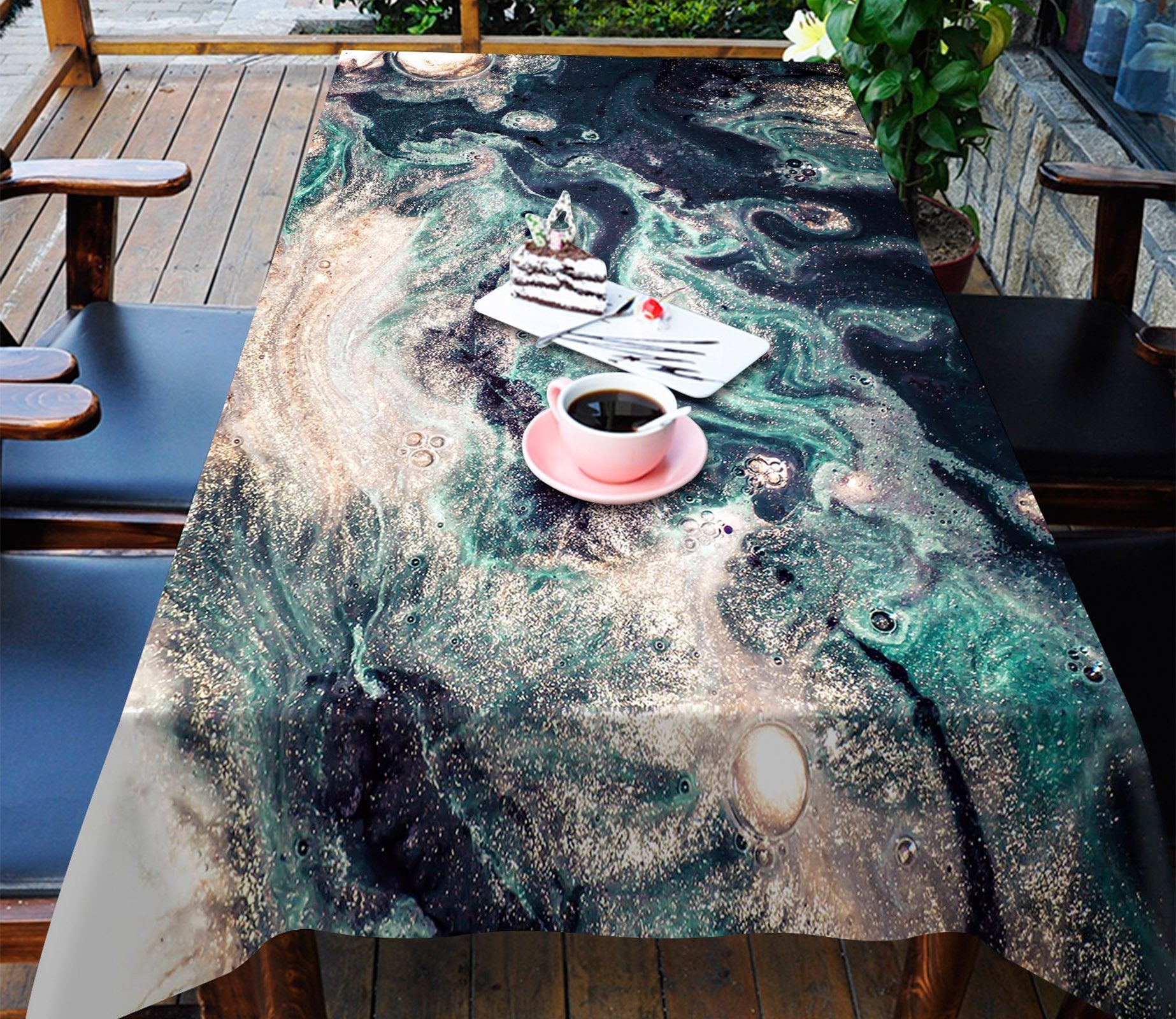 3D Flow Abstract Pattern 59 Tablecloths Wallpaper AJ Wallpaper 