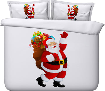 3D Santa Gift 32167 Christmas Quilt Duvet Cover Xmas Bed Pillowcases