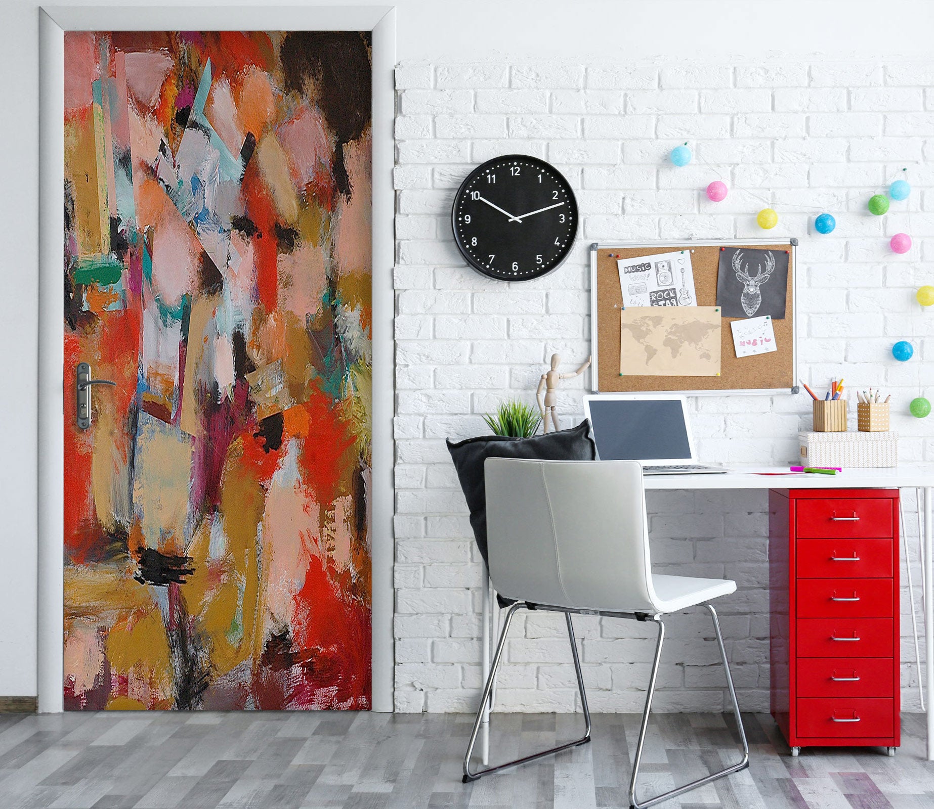 3D Paint Brush Pattern 9345 Allan P. Friedlander Door Mural