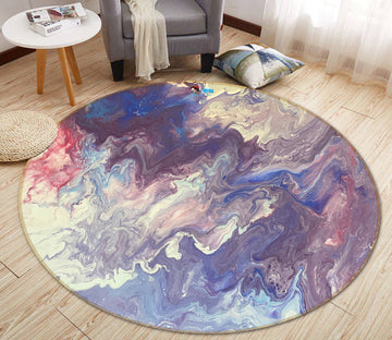 3D Colour Pattern 40010 Valerie Latrice Rug Round Non Slip Rug Mat
