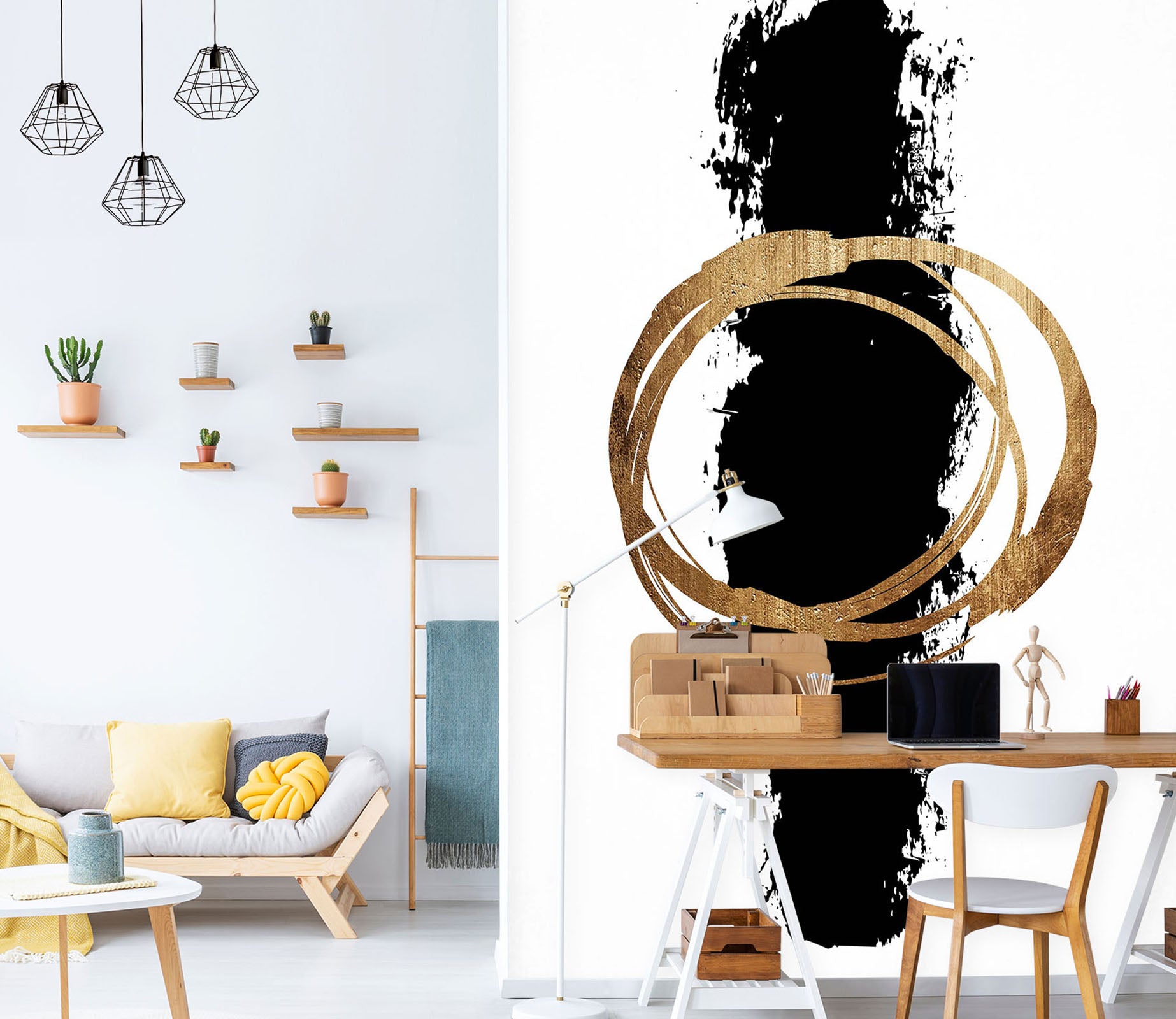 3D Abstract Black 1426 Boris Draschoff Wall Mural Wall Murals