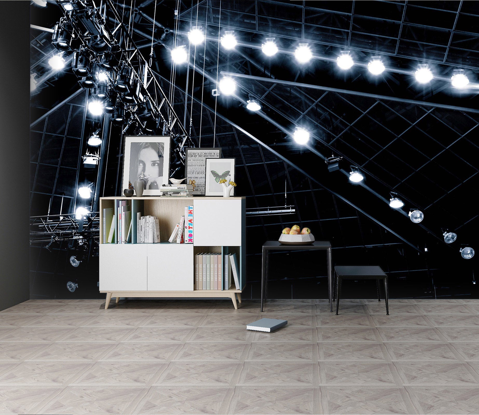 3D Bright Light 114 Noirblanc777 Wall Mural Wall Murals