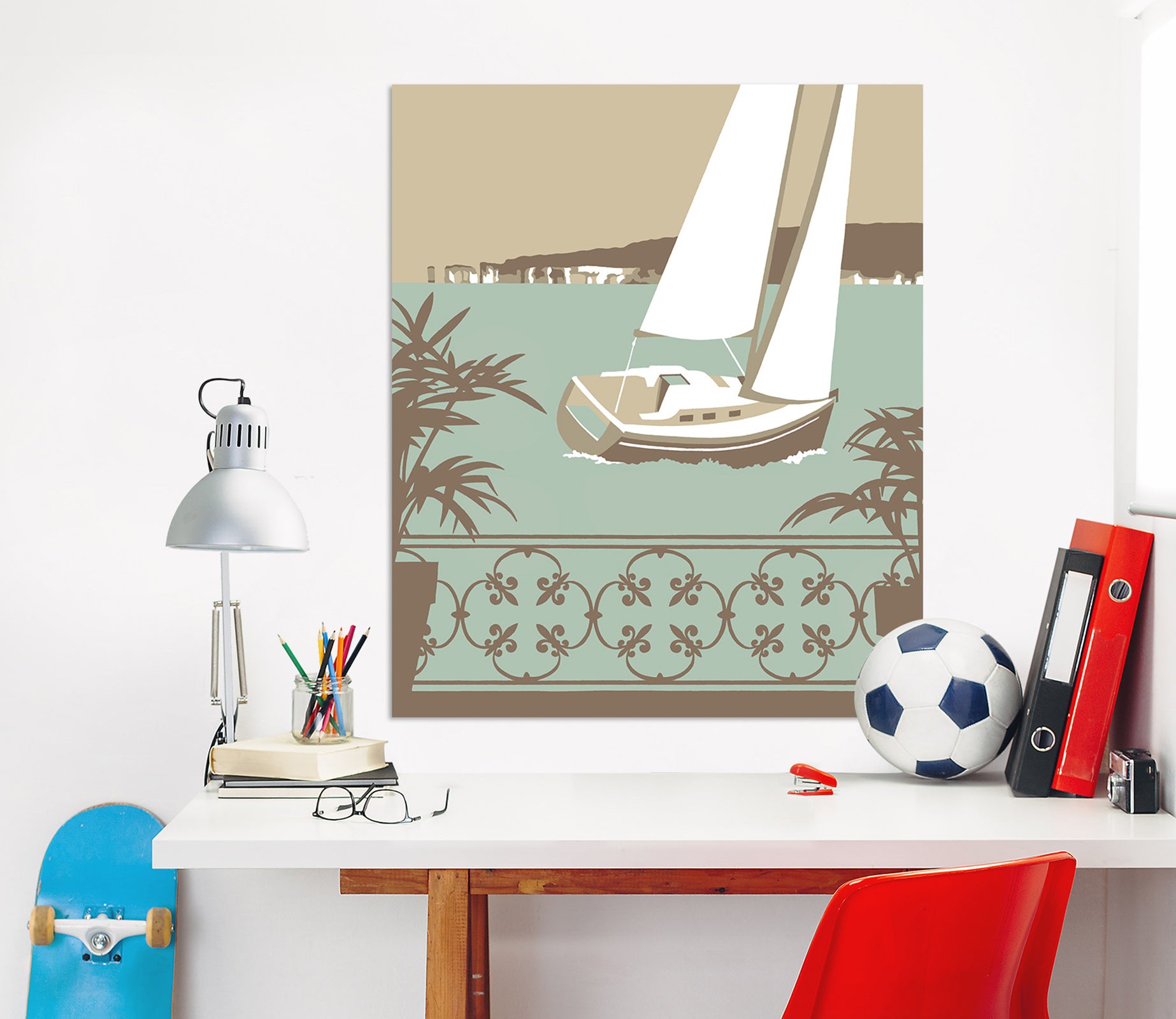 3D Sandbanks Balcony 056 Steve Read Wall Sticker