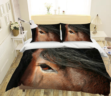 3D Horse Eye 1911 Bed Pillowcases Quilt