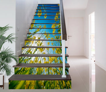 3D Look Up At The Greenery 298 Stair Risers