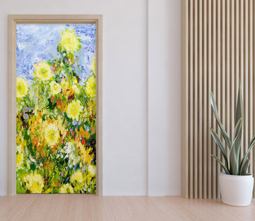 3D Yellow Flowers 93202 Allan P. Friedlander Door Mural
