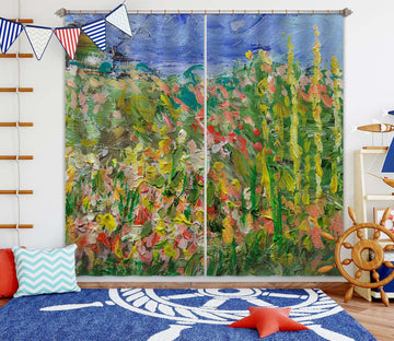 3D Abstract Garden 240 Allan P. Friedlander Curtain Curtains Drapes Wallpaper AJ Wallpaper 