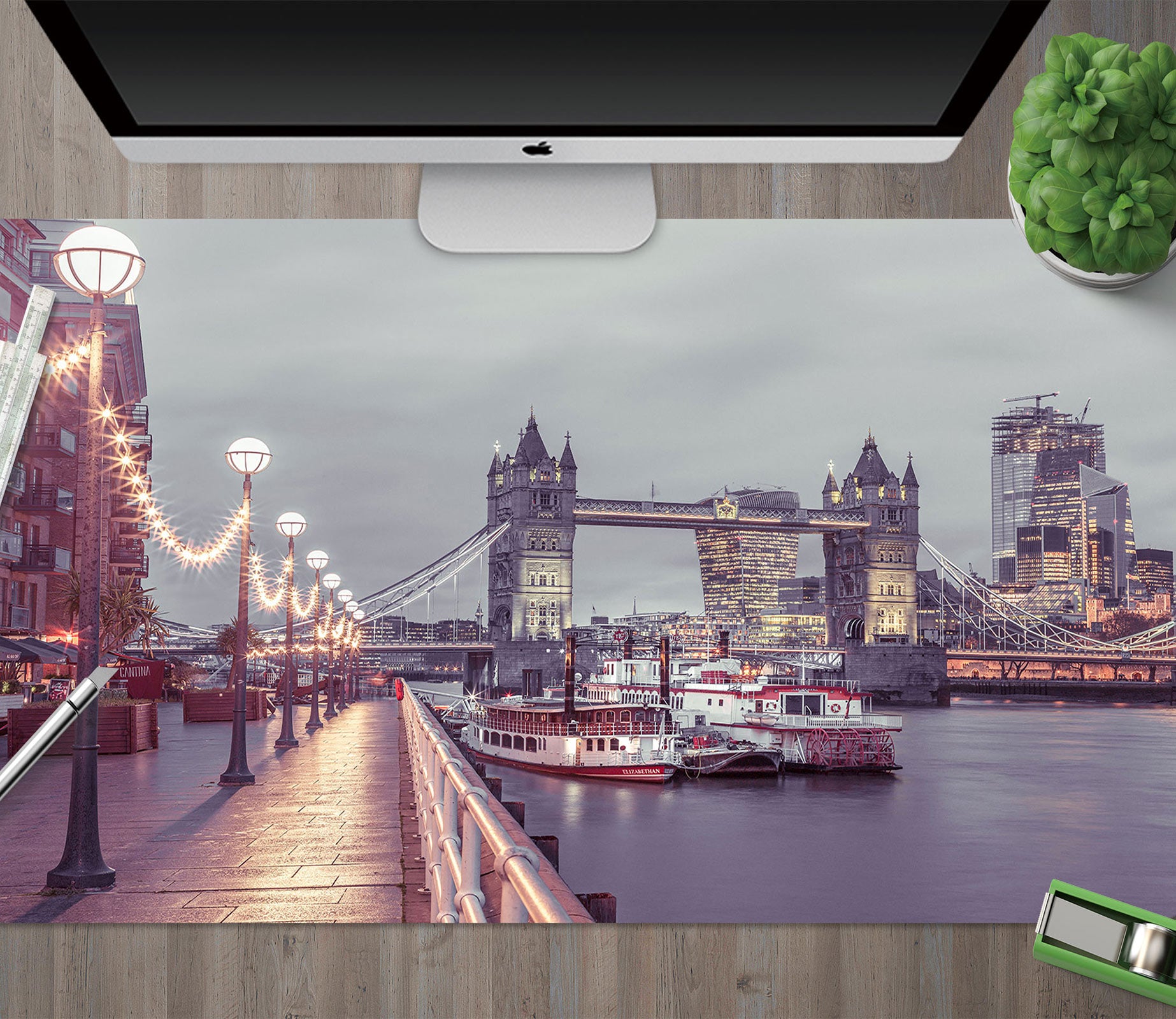 3D Bridge Ship 12431 Assaf Frank Desk Mat