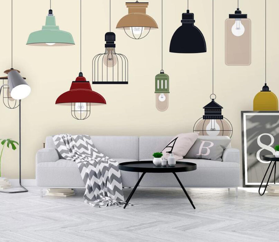 3D Color Lamp 536 Wall Murals