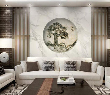 3D Big Pine Tree WC254 Wall Murals