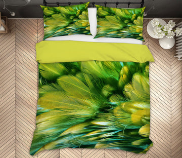 3D Feather 72013 Bed Pillowcases Quilt