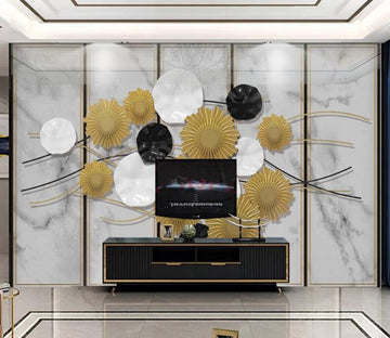 3D Three-color Disc 231 Wall Murals