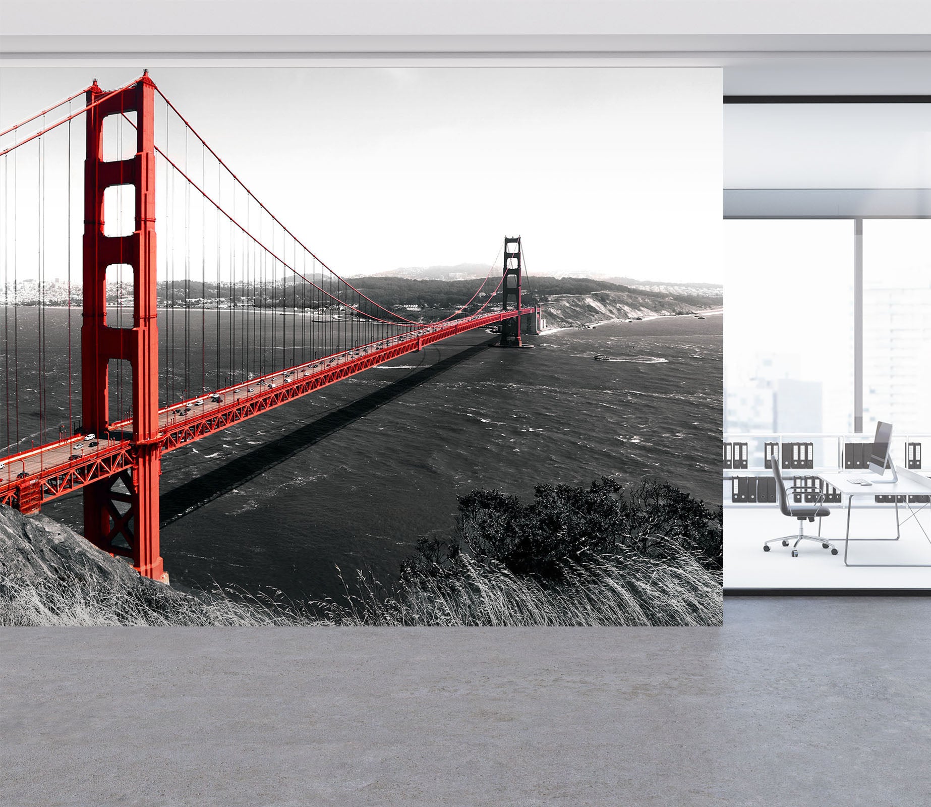 3D Sea Bridge 063 Wall Murals