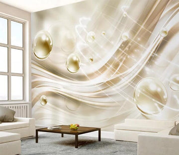 3D Wavy Drops WC100 Wall Murals