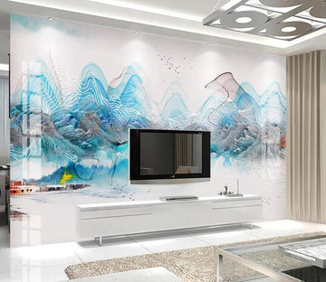 3D Color Wave 630 Wall Murals Wallpaper AJ Wallpaper 2 